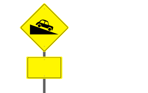 Blank sign signage sign