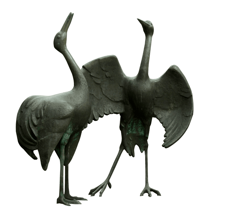 Dancing art bronze statue