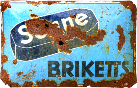 Old sign old flake