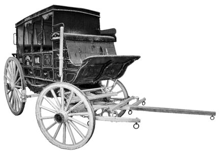 Wagon western horse drawn carriage