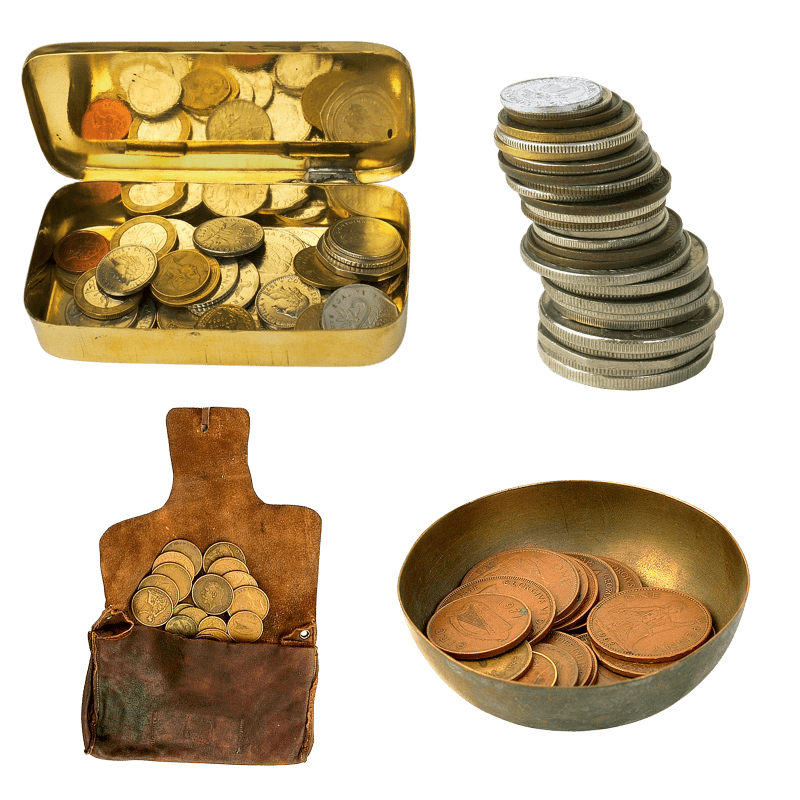 Wealth piggy cash money