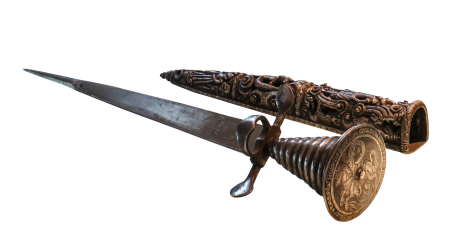 Middle ages weapon isolated