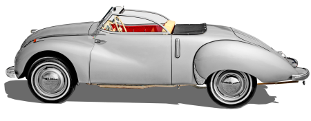 Isolated oldtimer pkw