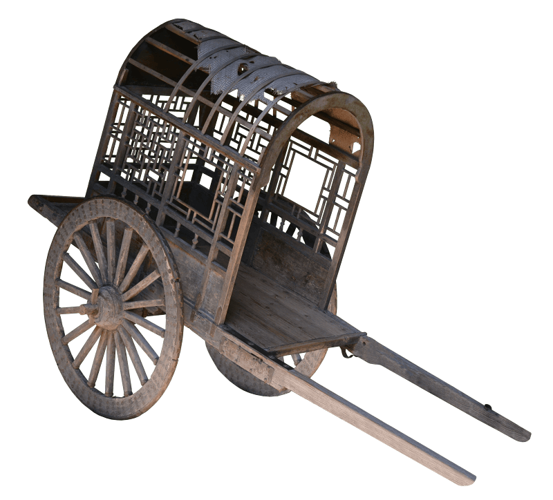 Transport wagon wooden cart