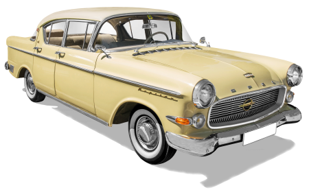 Isolated oldtimer vehicle