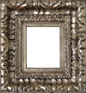Silver box square frame