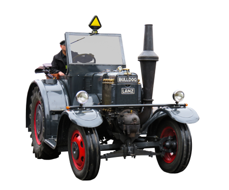 Oldtimer isolated lanz bulldog