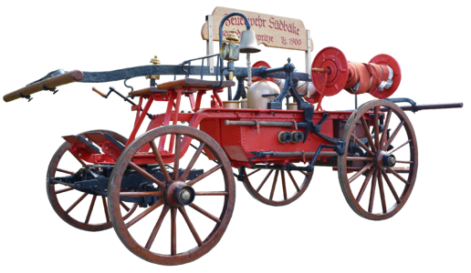 Horse drawn carriage fire engines fire truck