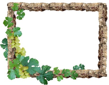 Rustic wood grapes