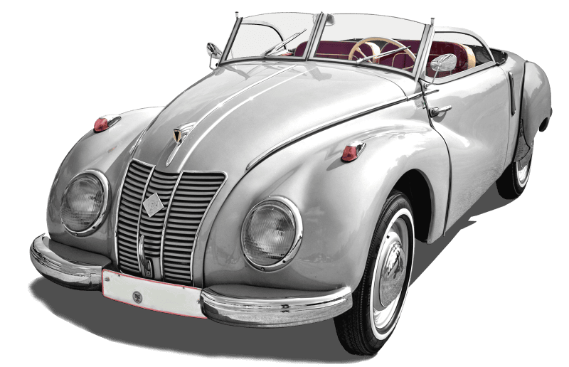 Isolated oldtimer pkw