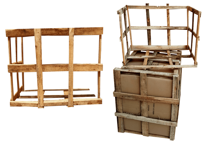 Wood transparent construction