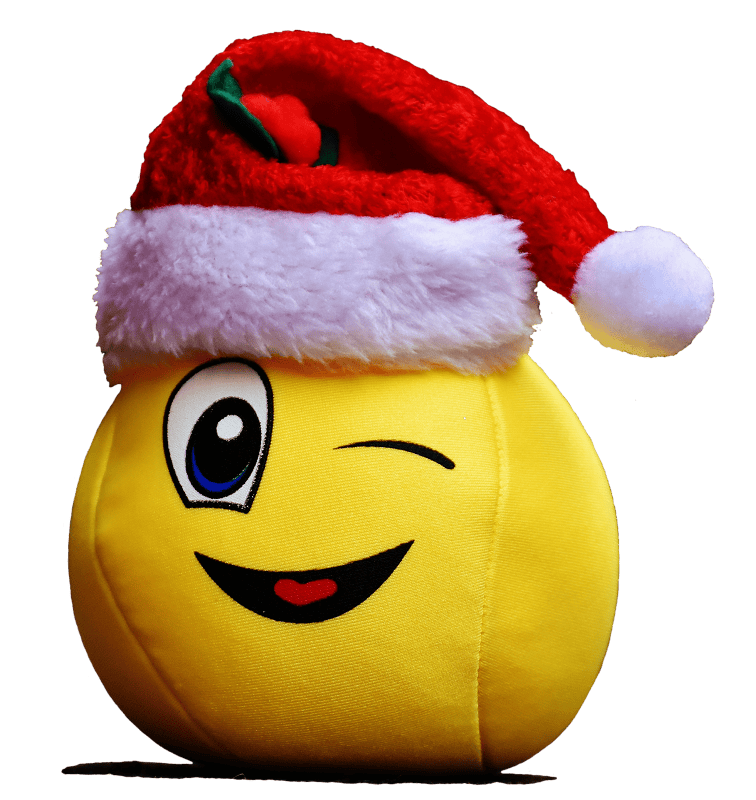 Laugh wink santa hat