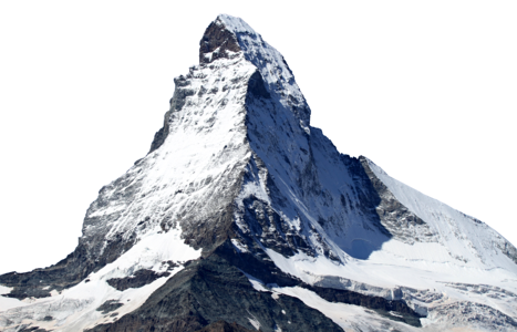 Ice mountain summit rise