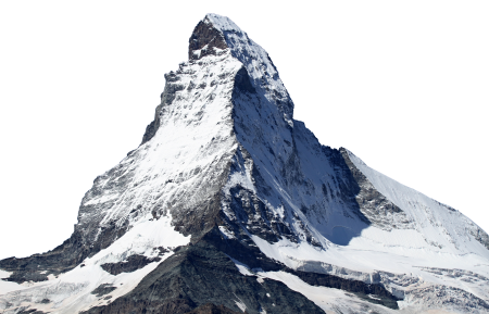 Ice mountain summit rise