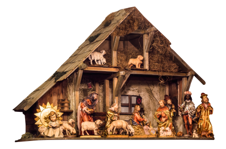 Father christmas santon isolated