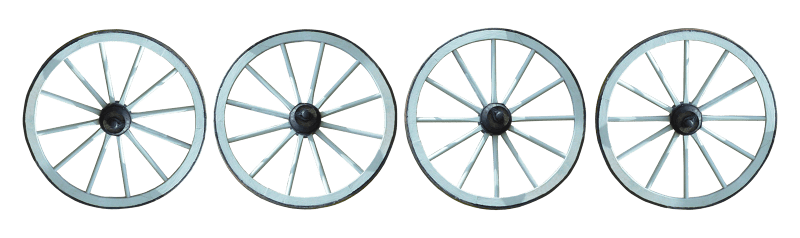 Wood hubs wagon wheel