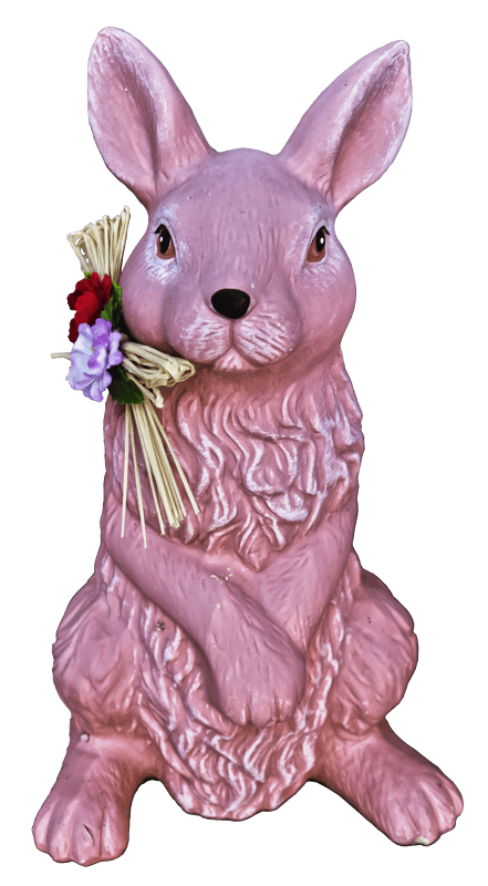 Easter bunny sculpture deco