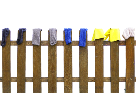 Wood fence paling socks