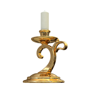 Candle holder with handle candle transparent background