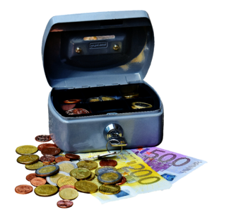 Cash box finance money box