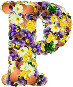 Scrapbooking eggs flowers