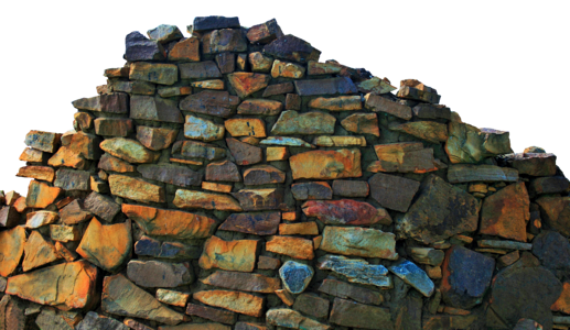 Stone wall stones old