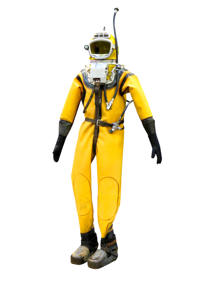 Diving suit isolated adventure