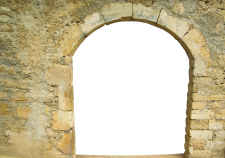 Old architecture archway