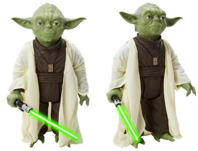 Yoda film lightsaber