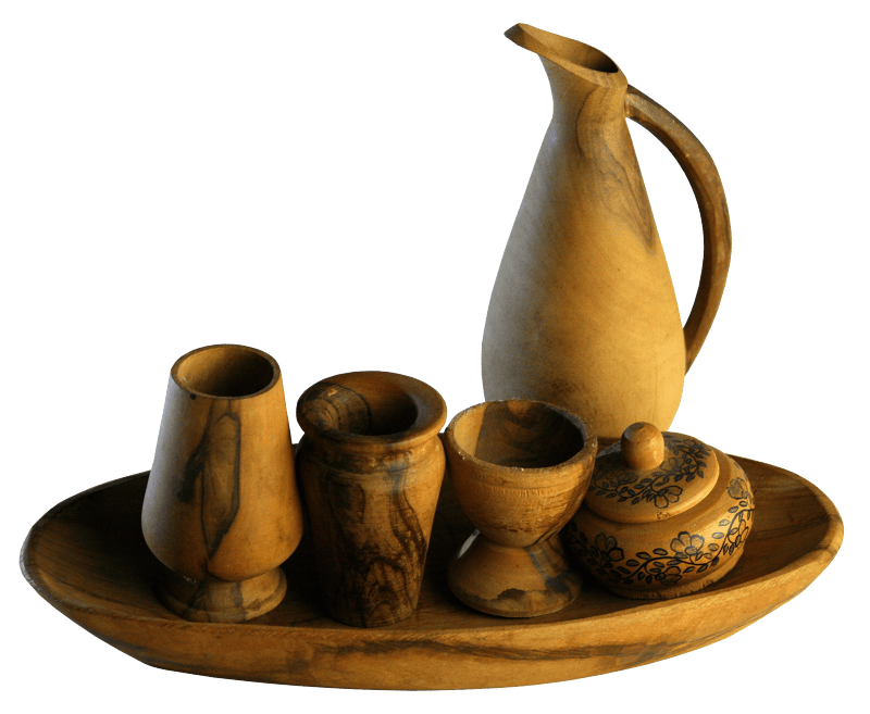 Cup tableware carved