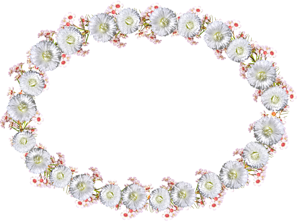 White floral decoration