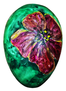 Colorful egg colored painted