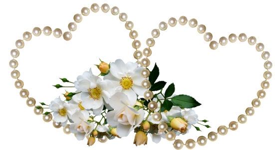 Pearls hearts romantic