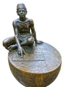 Abacus adam riese bronze statue