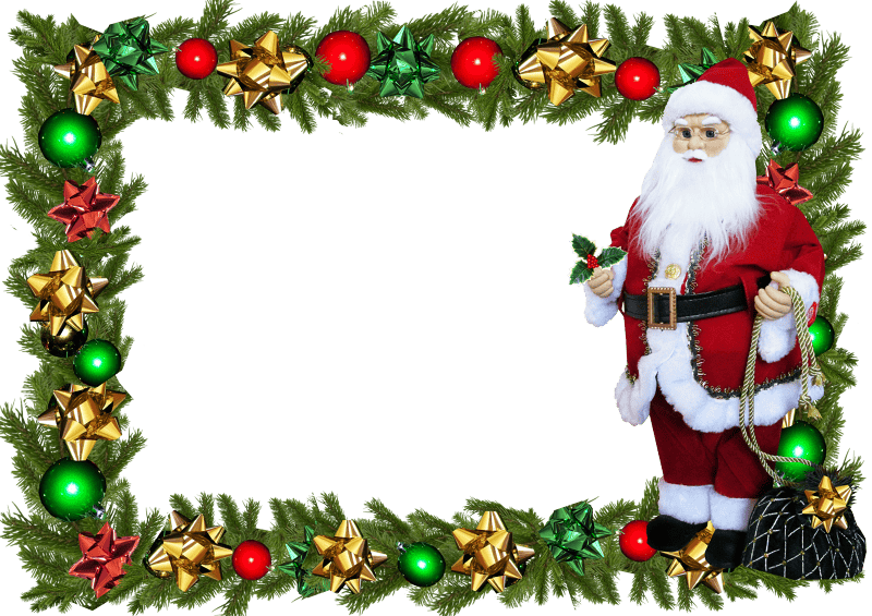 Santa cut out isolated