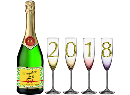 Champagne new year new year's eve