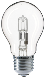 Halogen lamp bulbs isolated