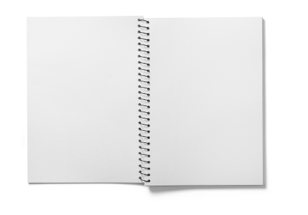 Empty pages isolated empty