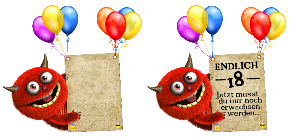 Birthday ballons greeting card