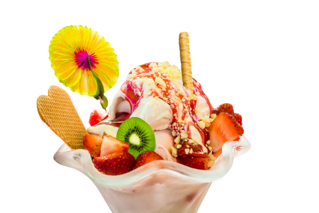 Ice cream cold fruit