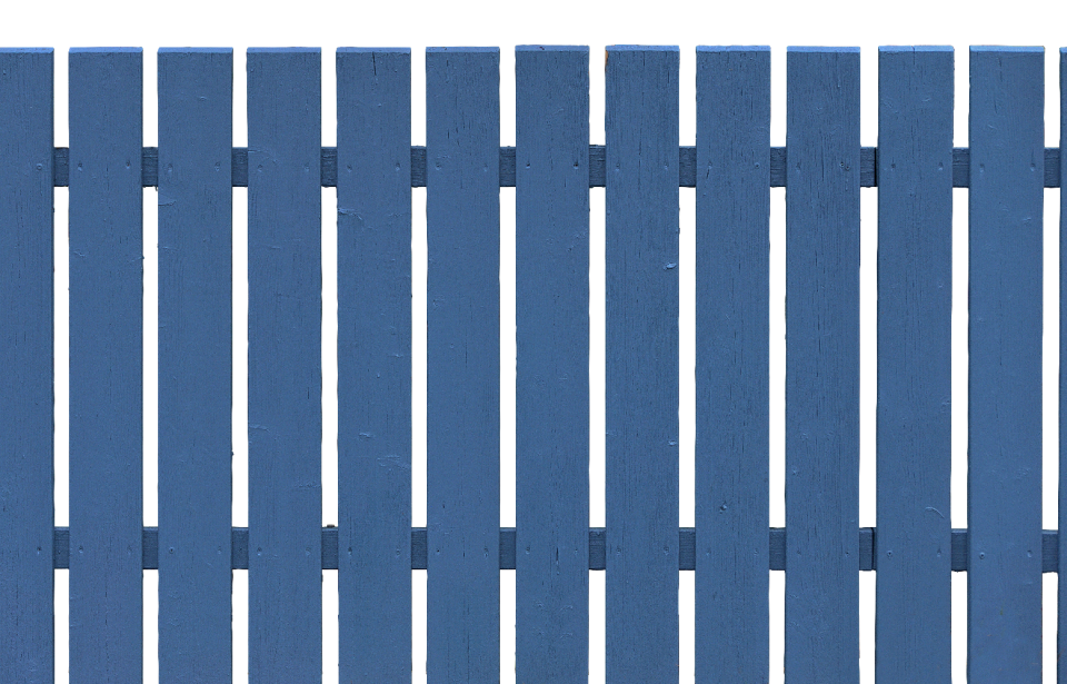 Battens blue wooden boards
