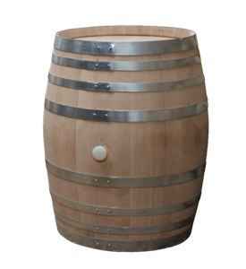 Wine wooden barrels storage