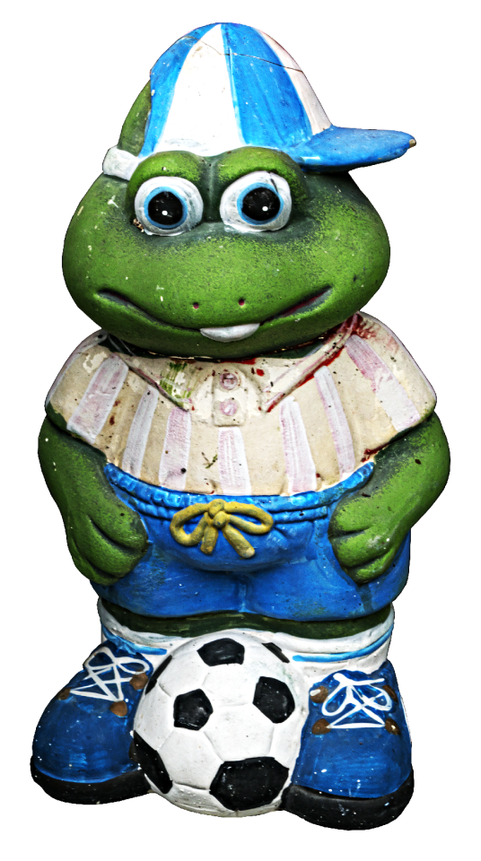 Ceramic frog frog figure