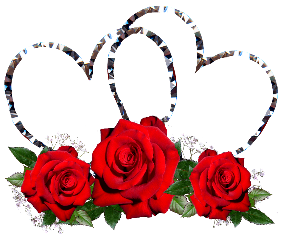 Romantic flowers greeting card