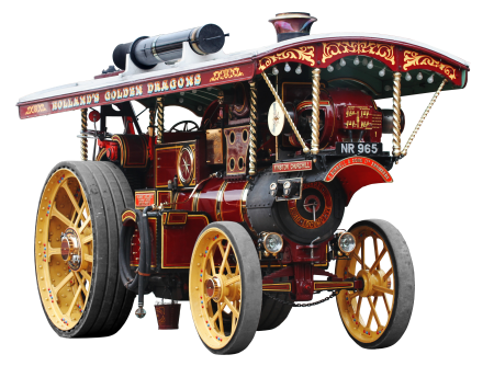 English steam engine machines
