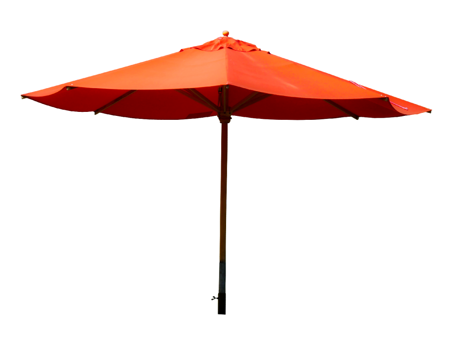 Parasol isolated garden party