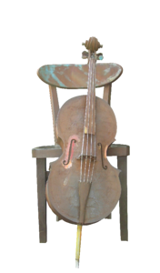 Artwork iron musical instrument