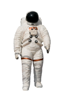 Astronaut suit isolated