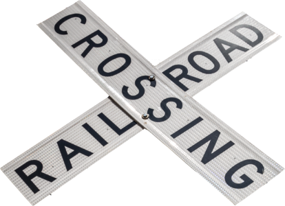 Railroad crossing train
