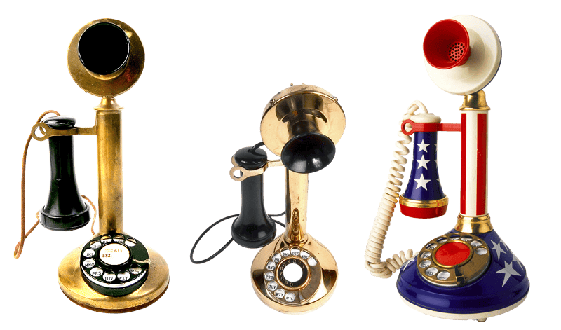 Call vintage telephone tube